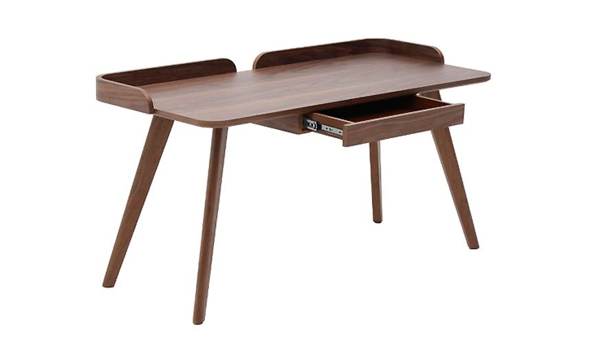 argyle walnut desk compact stylish minimal elegant