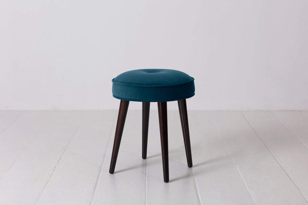 Swyft velvet stool teal