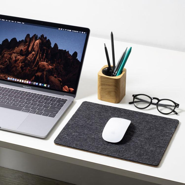 Felt & Cork Mouse Mat - Anthracite