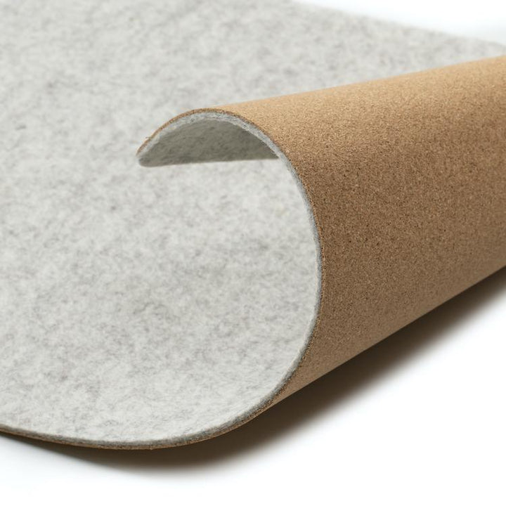 Felt & Cork Desk Mat - Grey