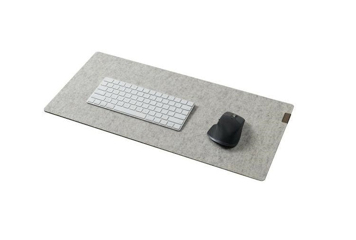 Felt & Cork Desk Mat - Grey